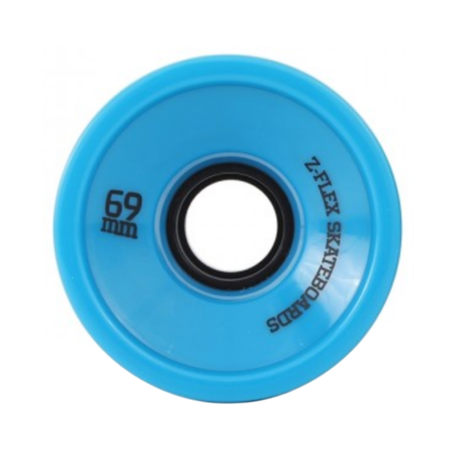 Z-FLEX V2 SKATEBOARD WHEEL BLUE 69MM WHEELS LONGBOARD ZFLEX z-flex V2  Longboard Wheels