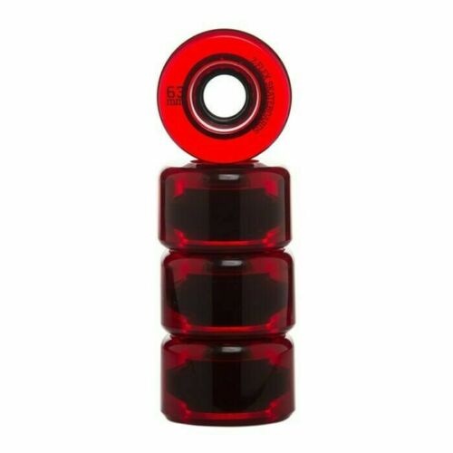 Z-FLEX Longboard Wheel 63mm RED Translucent Zflex Z-Pro Skateboard