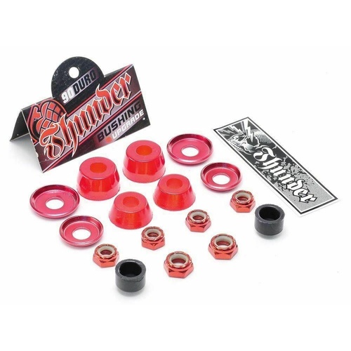 THUNDER TRUCKS Bushing Rebuild Kit RED 90 Cushions Skateboard Trucks Rubbers
