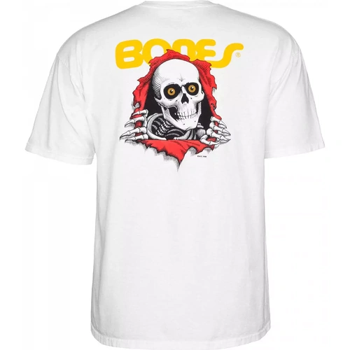 POWELL PERALTA RIPPER WHITE TEE SKATE SKATEBOARD NEW AUST SELLER BONES [Size: M]