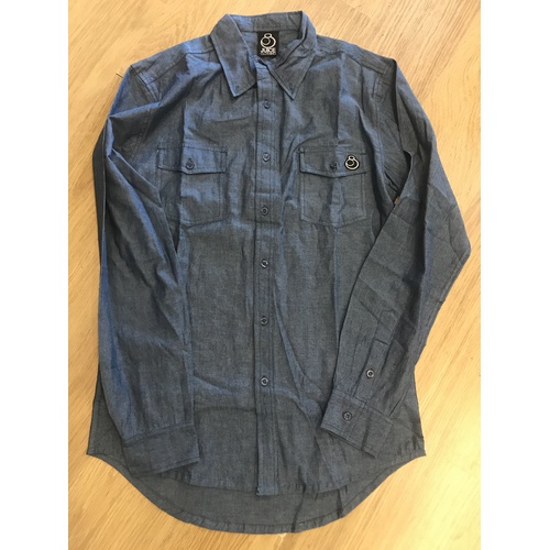 JUICE LONG SLEEVE BUTTON UP TEE SHIRT KINGPIN SKATE STORE AUSTRALIAN SELLER [Size: M]