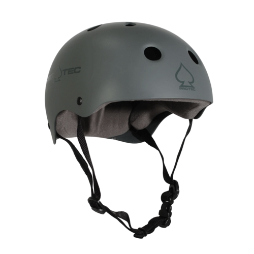 PROTEC Classic Skate Helmet MATTE GREY | pro-tec grey helmet [Size: L]