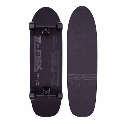 Z-FLEX SKATEBOARD COMPLETE JAY ADAMS SHADOW LURKER 9.5" BLACK ZFLEX COMPLETE CRUISER DECK