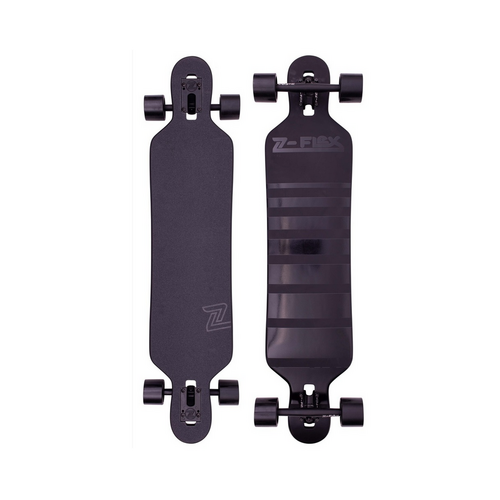 Z-FLEX SKATEBOARD COMPLETE DROP THROUGH 41.5" black Shadow Lurker ZFLEX CRUISER