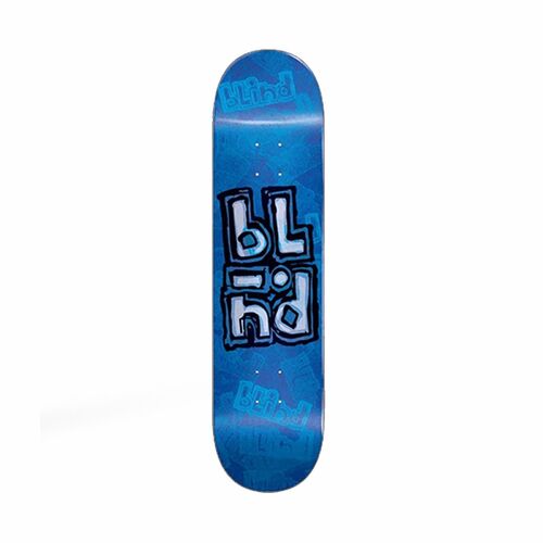 BLIND OG Stacked Stamp RHM 8.25" X 32.0" Skateboard Deck BLUE