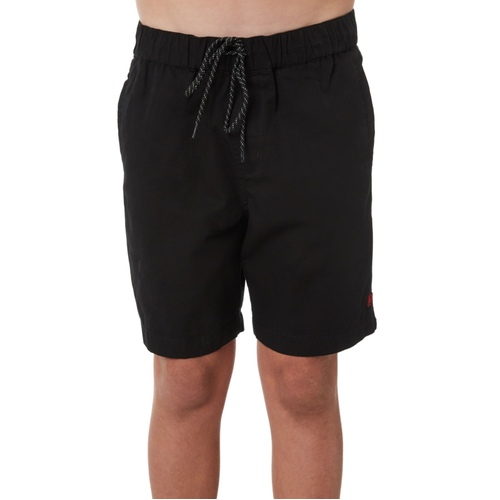 ELEMENT CA Bear Walkshort YOUTH BLACK | cotton shorts [Size: YOUTH 12]