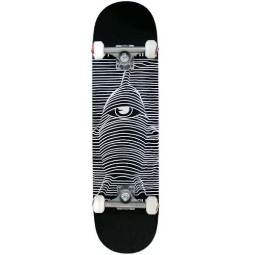 TOY MACHINE Toy Division 8.0" X 31.83" Skateboard Complete BLACK WHITE | skate board