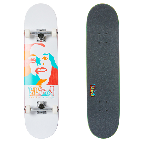 Blind Skateboard 7.75" Complete PSYCHEDELIC GIRL WHITE SKATE