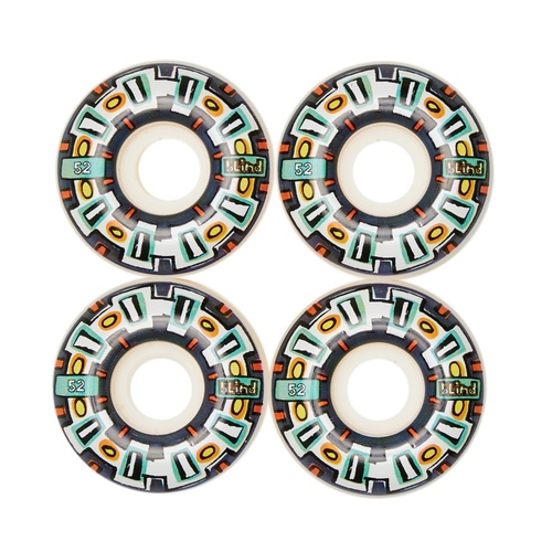 BLIND Round Space V2 52mm Skateboard Wheels NAVY Set of 4