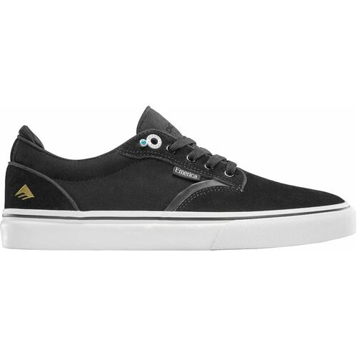 EMERICA SHOES DICKSON BLACK / WHITE / GOLD SKATEBOARD SHOE [Size: US 9]