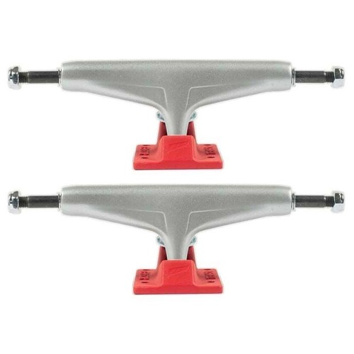 TENSOR SKATEBOARD TRUCKS 5.5 MAG LIGHT REFLECT SILVER/RED