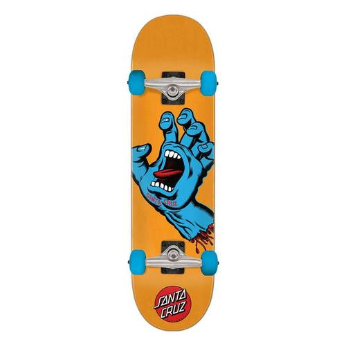 SANTA CRUZ COMPLETE SCREAMING HAND 7.8" X 31.0" MID ORANGE SKATEBOARD