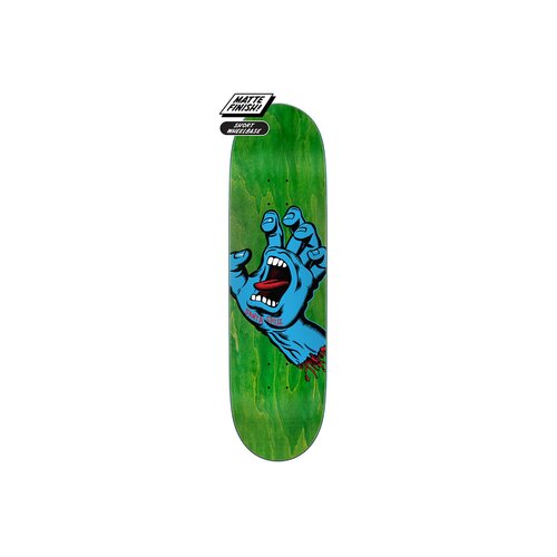 SANTA CRUZ SCREAMING HAND 8.8" X 31.95" DECK GREEN SKATEBOARD DECK