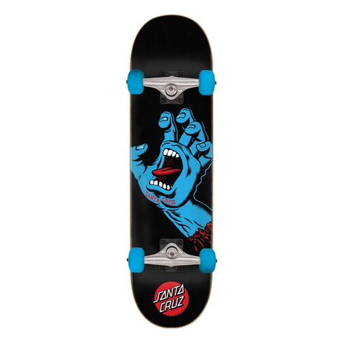 SANTA CRUZ COMPLETE SKATEBOARD SCREAMING HAND 8.0" X 31.25" BLACK