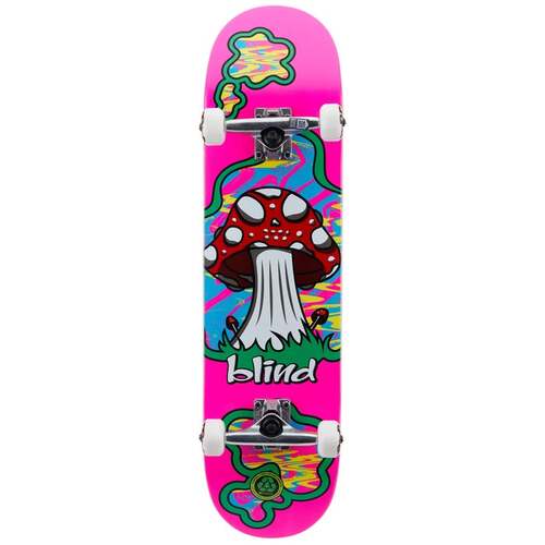 BLIND SHROOM LAND COMPLETE 8.125" X 31.2" Skateboard Complete PINK