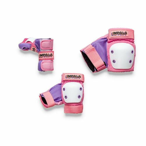 IMPALA PROTECTIVE SET PADS JUNIOR PRO 3 PACK ELBOW KNEE WRIST PRO-TEC LIGHT BLUE [Size: YOUTH MEDIUM]