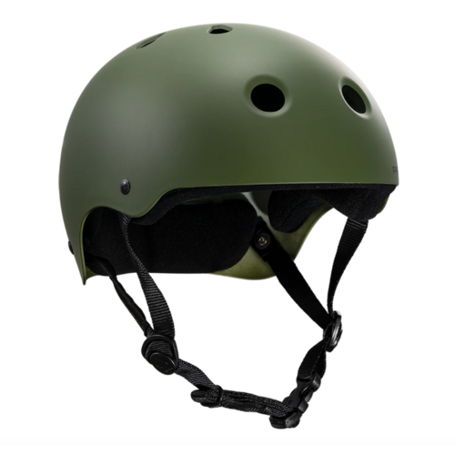 PRO-TEC CLASSIC SKATE MATTE OLIVE SKATEBOARD HELMET PROTEC [Size: L]