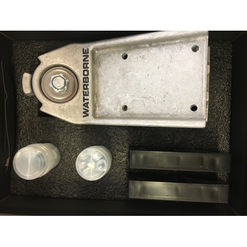 WATERBORNE SURFSKATE ADAPTER SKATEBOARD TRUCKS RAW SILVER