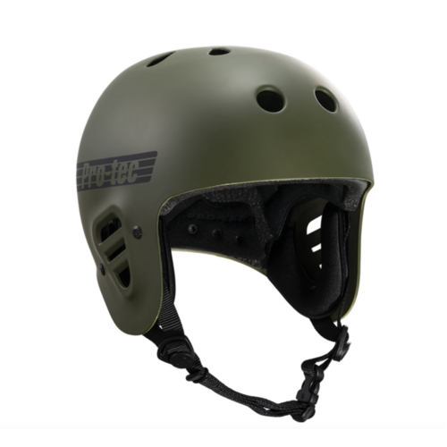 PROTEC HELMET FULL CUT Certified MATTE OLIVE PRO-TEC PRO TEC