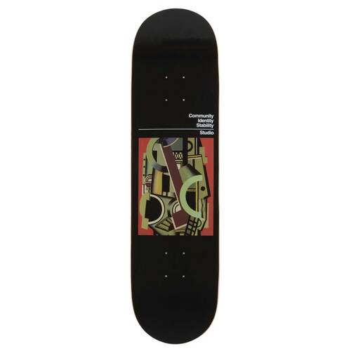 STUDIO 8.375" SKATEBOARD DECK BRAVE NEW BLACK