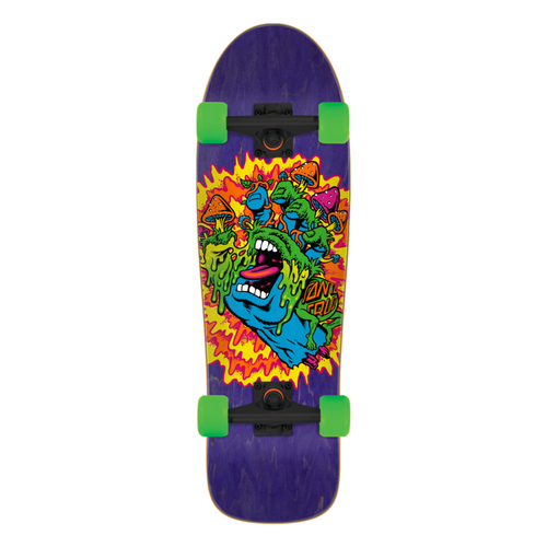SANTA CRUZ COMPLETE SKATEBOARD 9.75" X 31.7" TOXIC HAND SHAPED Skateboard Complete