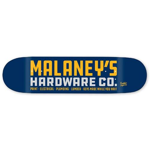 TRAFFIC - STORE FRONT SERIES MALANEY'S HARDWARE 8.375" DECK SKATEBOARD NEW FREE POSTAGE KINGPINSTORE