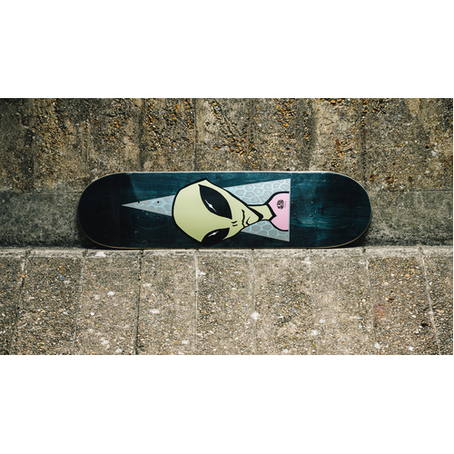 ALIEN WORKSHOP - VISITOR 8.5" SKATEBOARD DECK black stained wood