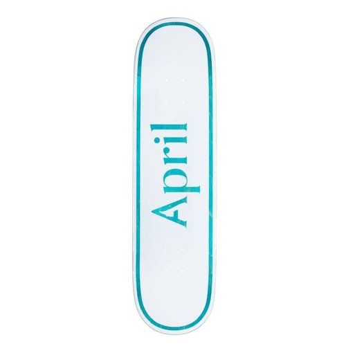 APRIL SKATEBOARDS OG LOGO DECK BLUE 8.38" NEW FREE POST