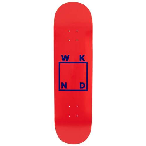 Weekend WKND Logo Red / Blue 8.625" Skateboard DECK WEEK END