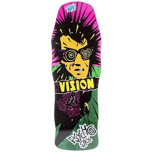 VISION -  Psycho Stick Modern Concave Green Stain REISSUE SKATE DECK 10" X 29.75" WB 15"