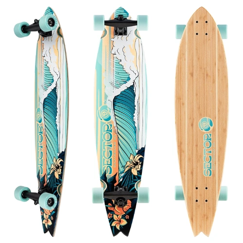 SECTOR 9 offshore Reeler Complete  9.375”  X 39.5”" COMPLETE SKATEBOARD Offshore Reeler LONGBOARD SECTOR NINE NEW