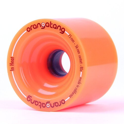 Orangatang - Longboard Wheels In Heat 75mm 80a Orange Set of 4