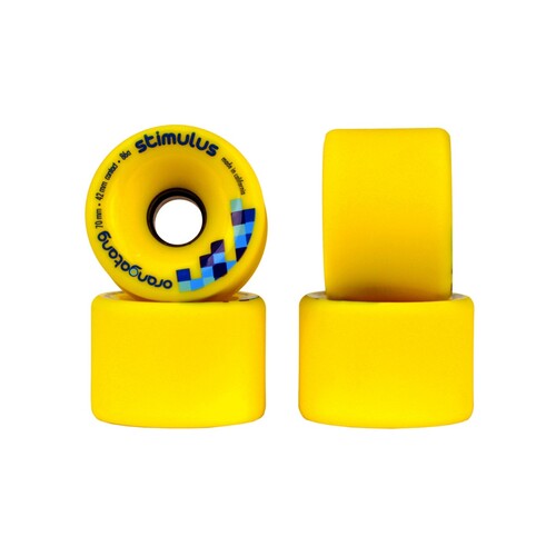 Orangatang - Longboard Wheels Stimulus 70mm 86a Yellow Set of 4