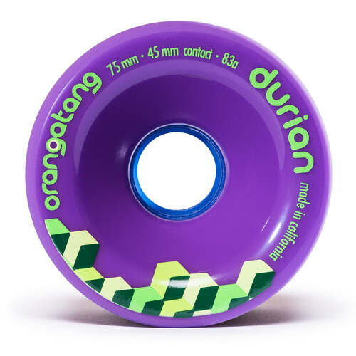 Orangatang - Longboard Wheels Durian 75mm 83a Purple Set of 4