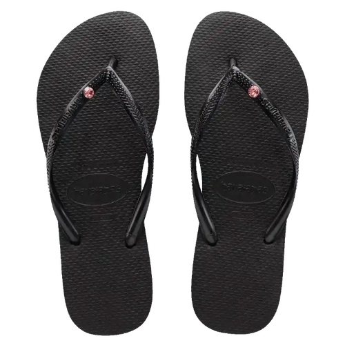 Havaianas Thongs SLIM SW APAC FC Flip Flops black rose crystal [Size: 41/42 = US 11/12 WOMENS]
