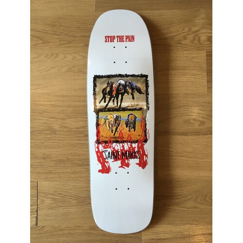 Saint Marks - Greyhounds Shaped Skateboard Deck 9.4" 31.9"L 15.0" WB