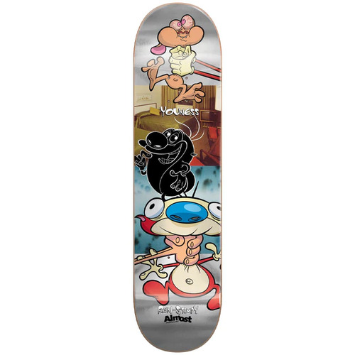 Almost - Youness 8.25" x 31.9" Ren and Stimpy Room Mate Deck Skateboard