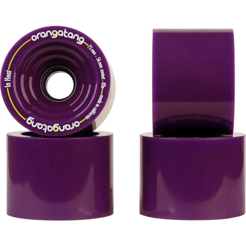 Orangatang - Longboard Wheels In Heat 75mm 83a Purple Set of 4