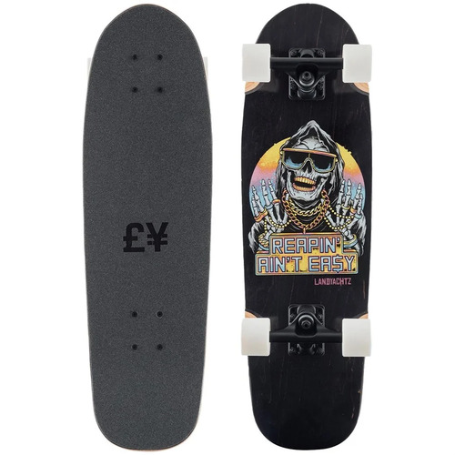 LANDYACHTZ CRUISER COMPLETE DINGHY blunt reapin aint easy COMPLETE 28.5" SKATEBOARD SURF NEW SKATE