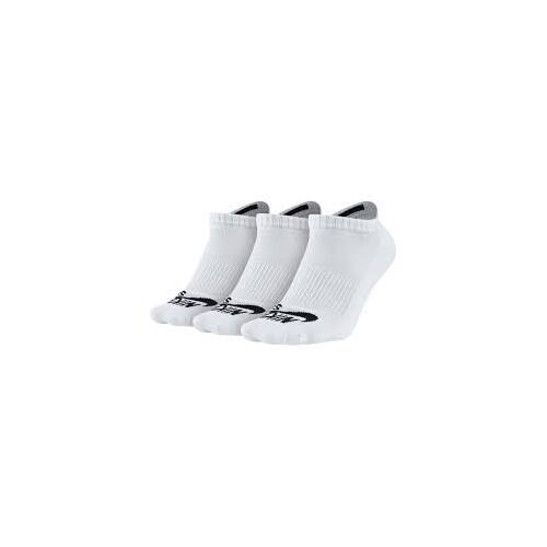 NIKE SB DRI FIT NO SHOW SOCKS 3 PACK WHITE MENS SKATEBOARD