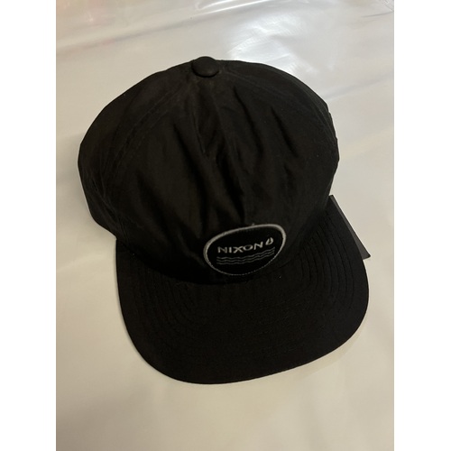 NIXON WAVES SNAPBACK BLACK CAP NEW HAT FREE POST