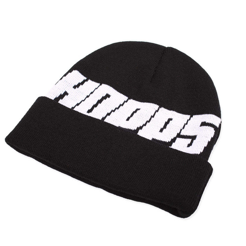 Hopps big hopps Beanie knitted black / white OSFM
