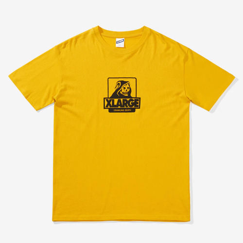 X-LARGE XL x Crawling Death Logo SS Tee yellow XL014000 [size: XL]