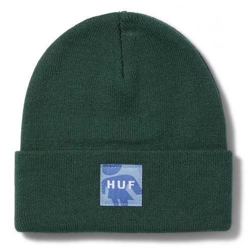 Huf - X Girl OG Logo Cuff Beanie Forrest Green OSFA