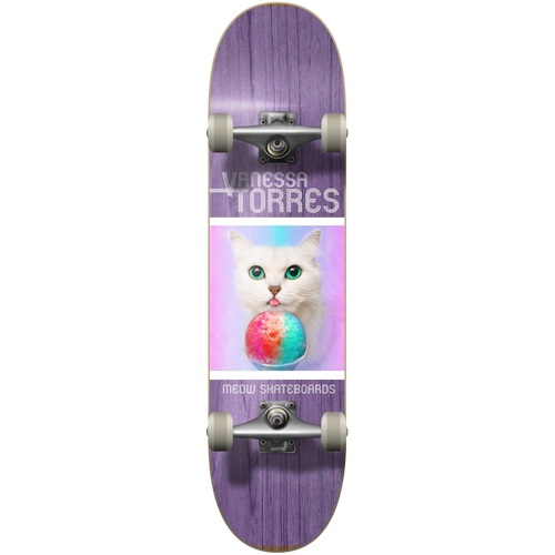 MEOW SKATEBOARD COMPLETE 8.0"VANESSA TORRES FURREAL GIRLS SKATEBOARD