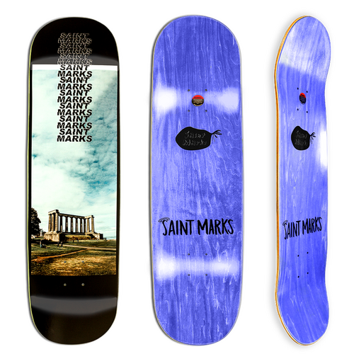 SAINT MARKS Skateboard Deck 8.5" Columns board 14.25" WB 31.8 L NEW