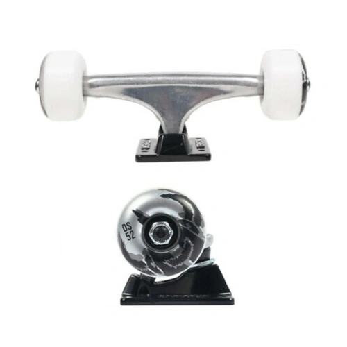 Tensor Trucks - X Darkstar Dissent Raw / Black 5.25" Skateboard Trucks Wheels Combo
