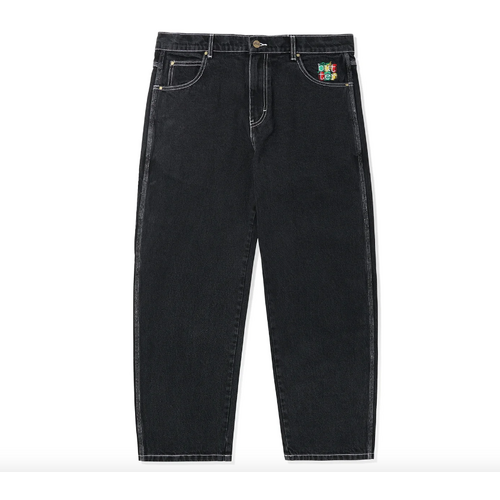 Butter Goods - Scribble Denim Pants Flat Black Buttergoods Jeans