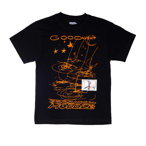 Hoddle - Goodnight Shirt Black / Orange T-Shirt Tee