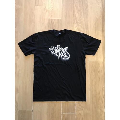 Lurking Westy - Graffiti Logo Shirt Black Short Sleeve Lurking Westy Tee T-Shirt [Size: XL]